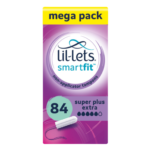 Lil-Lets Non-Applicator Super Plus Extra Tampons - Mega pack x 84 - Very Heavy Flow