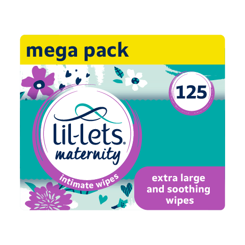 Lil-Lets Maternity Intimate Wipes - Mega Pack of 125 Wipes