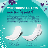 Lil-Lets Maternity Extra Long Maxi Pads with Wings - Mega Pack x 30 Pads