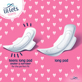 Lil-Lets Teens Long Pads with Wings - Mega pack x 60