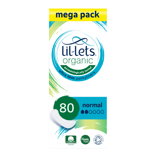 Lil-Lets Organic Ultra Thin Normal Pantyliners - Megapack x 80