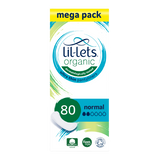 Lil-Lets Organic Ultra Thin Normal Pantyliners - Megapack x 80