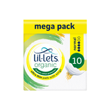 Lil-Lets Organic Normal Pads with Wings- Megapack x 60 - Light to Medium Flow