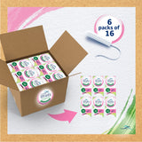 Lil-Lets Organic Non-Applicator Super Tampons - Megapack x 96 - Medium to Heavy Flow