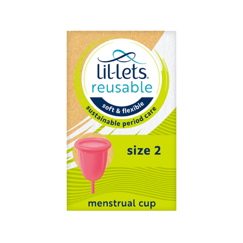 Lil-Lets Reusable Menstrual Cup - Size 2 - For those over 30yrs & Post-Birth