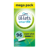 Lil-Lets Non-Applicator Super Plus Tampons - Mega pack x 96 - Heavy Flow