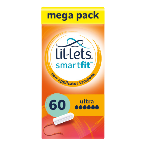 Lil-Lets Non-Applicator Ultra Tampons - Mega pack x 60 - Extremely Heavy Flow