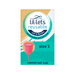 Lil-Lets Reusable Menstrual Cup - Size 1 - For those under 30yrs or Pre-birth.